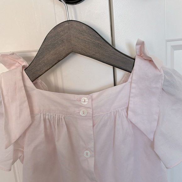 Patachou Blush Pink Cotton Blouse with Bows - Picture 4 of 7